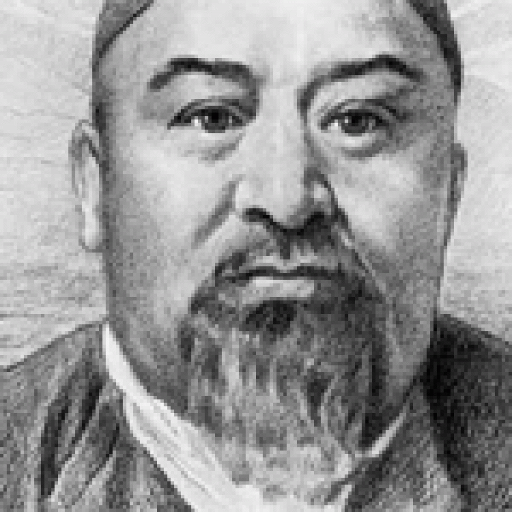 Портрет карандашом Абай Құнанбаев